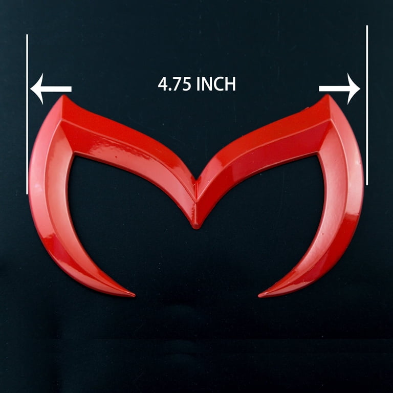 Xotic Tech Evil M Emblem Logo Badge Decal for Mazda3 6 Mazdaspeed