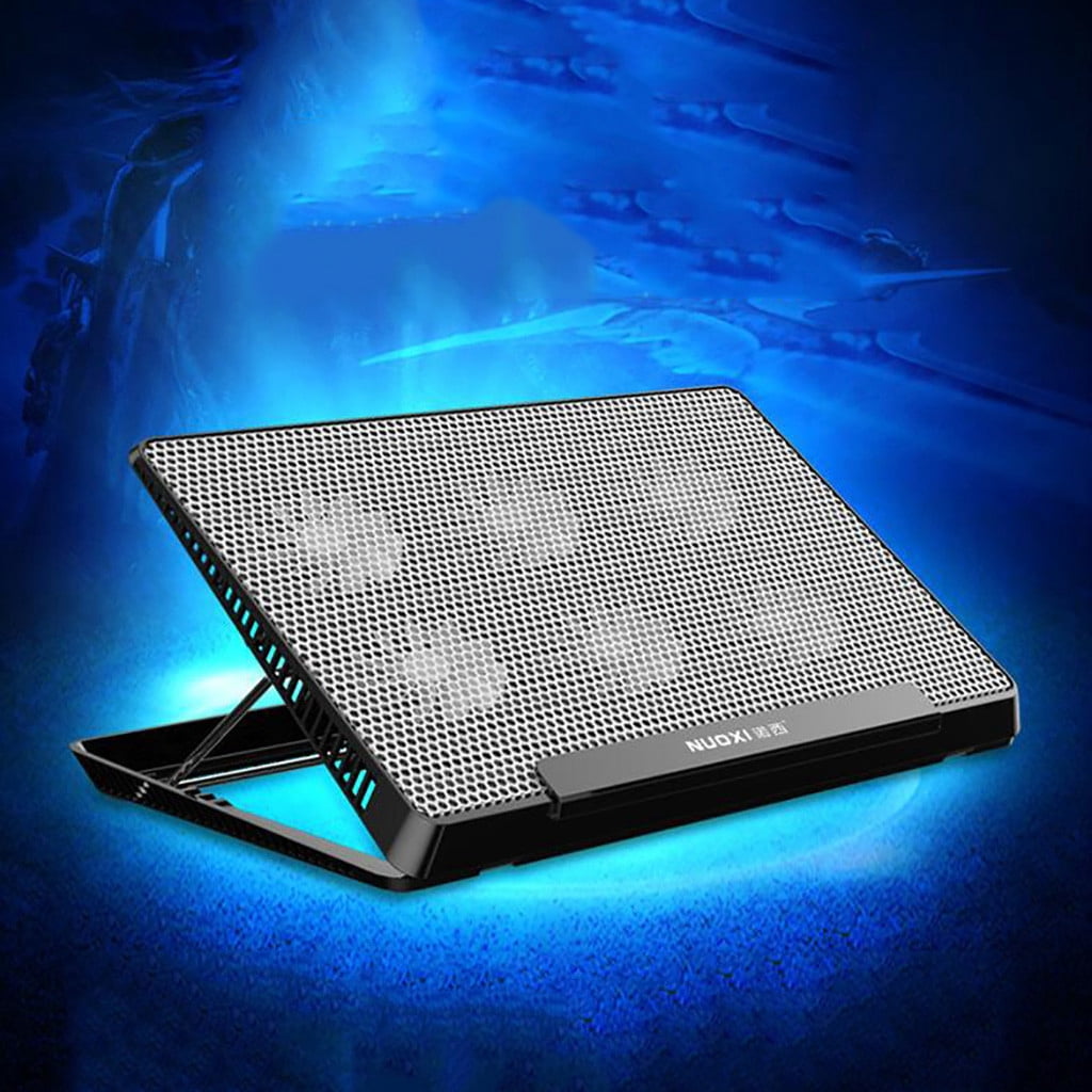 BL Laptop Cooling Pad Notebook Stand With 6 Fans Usb Powered Adjustable Height Dual Usb Ports 17.32X11.42X1.38In