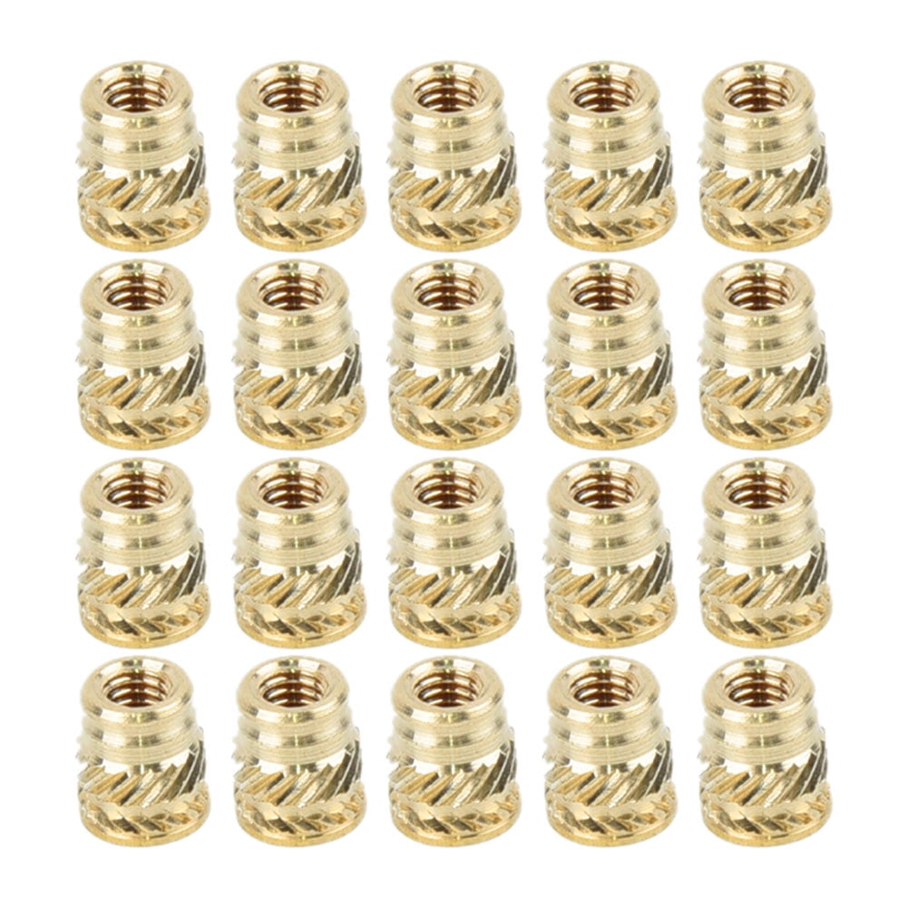 20pcs//set M3-0.5 Threaded Inserts Heat-Set Screws For 3D Print Long Equipment
