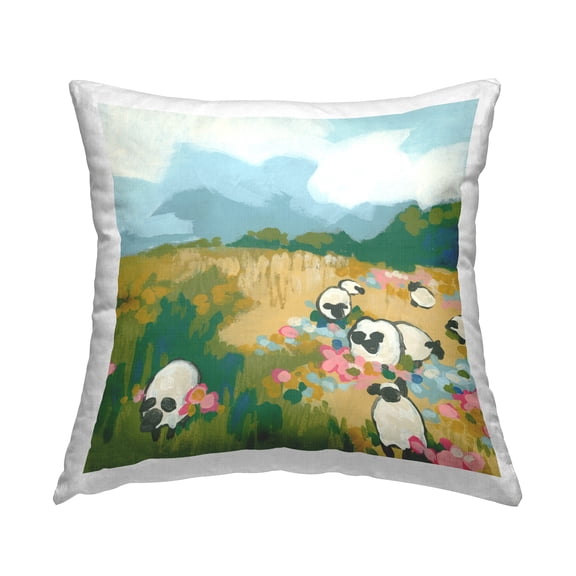 Stupell Industries Modern Country Sheep Decorative Printed Throw Pillow Design by June Erica Vess