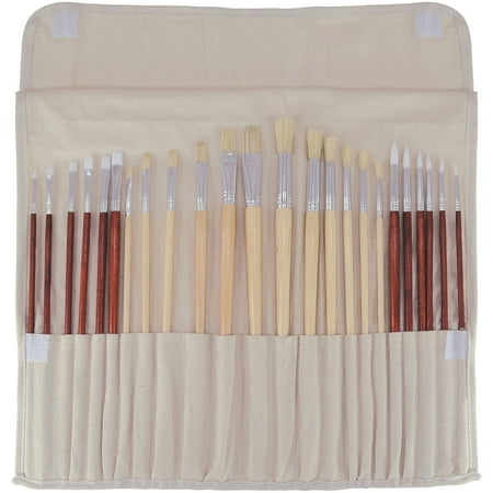 - Art Advantage 24 Piece Oil/Acrylic Brush Set with pouch