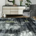 thumbnail image 5 of BEKAY 8 x 10ft Abstract Area Rug Vintage Runenr Rug Washable Gray Rug Non-Slip Large Carpet Modern Distressed Antique Rug for Bedroom Living Room, 5 of 7