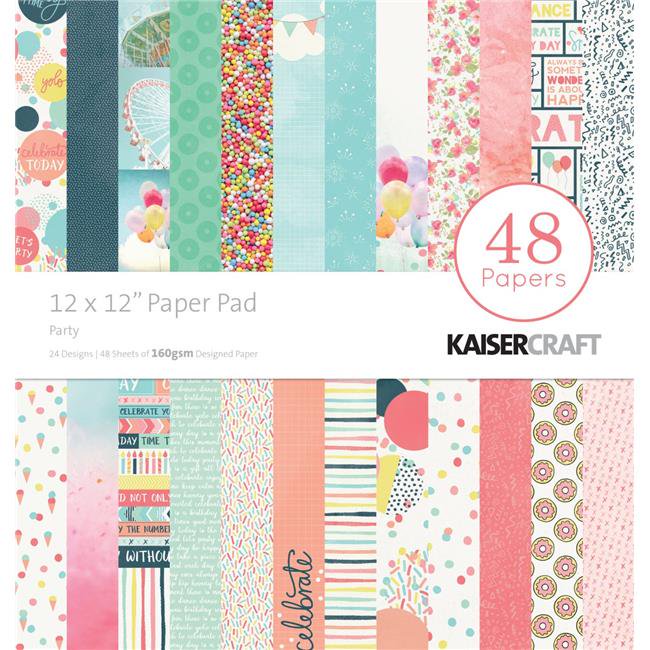 Kaisercraft PP239 12 x 12 in. Party Paper Pad