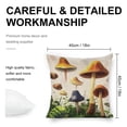 thumbnail image 2 of mushrooms grass Linen toss pillowcase decoration pillowcase gifting preferred 18x18 inch cushion cover sofa pillowcase sofa bedroom living room car, 2 of 8