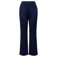 thumbnail image 5 of DuoJiaJ Trousers High Waist Straight Leg Casual Business Pants For Work Comfortable Stretch Fabric Classic Versatile Bottoms Women's Lounge Pants Blue XL, 5 of 5