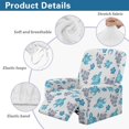thumbnail image 5 of Kuiaobaty Turtle Hibiscus Print Reclining Slipcover Easy Replacement Recliner Chair Cover Large Breathable Reclining Sofa Slipcover Washable Recliner Couch Cover with Elastic Bottom for Pets, 5 of 8