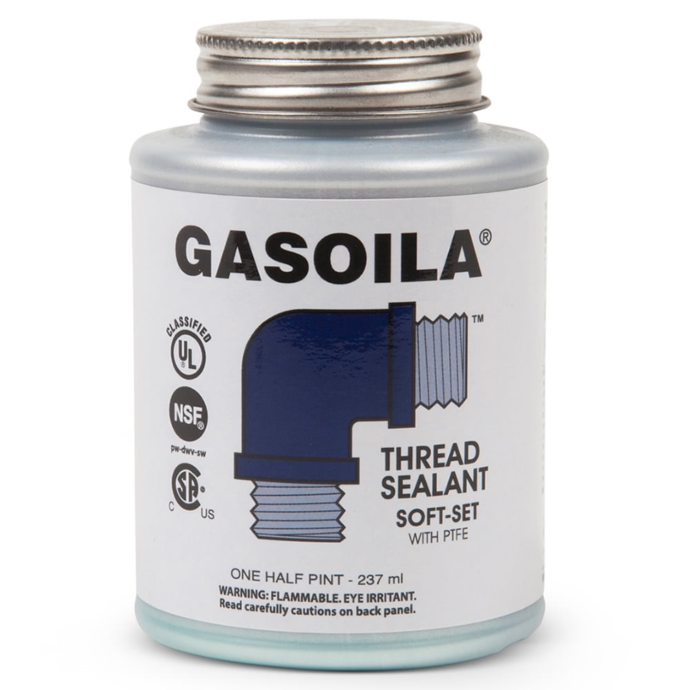 Gasoila SoftSet Thread Sealant with PTFE, 1/2 pt