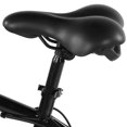 thumbnail image 4 of Durable Black Bicycle Saddle with Rear Handle - PU Leather Waterproof Cushion, High-Elastic Shock-Absorbing Bottom Shell, One-Body Molded Design - Universal Fit for Mountain Bikes, City Bikes &, 4 of 7