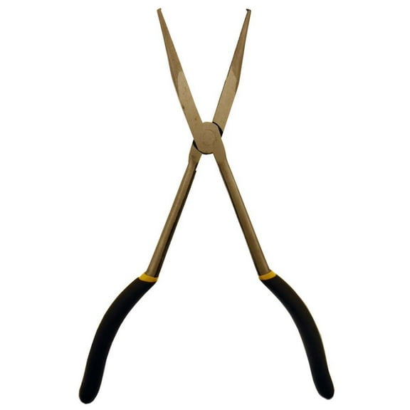 ToolUSA Steel Long Nose Plier | 16" (40.6 cm) Overall | Straight 11" (27.9 cm) Tips | Comfort Grip Handles | Robust Construction | Ultimate Reach & Precision