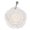 White, variant on Natural Abalone Shell Pendant Handmade 3-Layered Flower Necklace Seashell Jewelry Decoration Gift, Mysterious Silver Black Floral Charms, 10.0 x 7.0 in / 25.4 x 17.8 cm