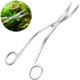 thumbnail image 1 of Tijeras de onda de acero inoxidable Tanque de acuario Pinzas para plantas acuáticas Tijeras Herramientas para plantas de pecera, plata, 1 of 5