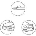 thumbnail image 4 of protectores de parachoques de coche, universales y flexibles, de fibra de carbono, para arañazos delanteros y traseros., 4 of 5