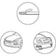 thumbnail image 4 of protectores de parachoques de coche, universales y flexibles, de fibra de carbono, para arañazos delanteros y traseros., 4 of 5