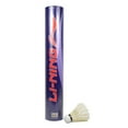 thumbnail image 1 of Li-Ning Strike 76 Feather Badminton Shuttlecocks White , Speed 76 | High Quality Duck Feather | Pack Of 12, 1 of 3
