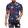 thumbnail image 1 of DPTALR T-Shirt à Manches Courtes pour Hommes, Col Rond, Impression Numérique 3D Drapeau, Pull D\'entraînement Physique, 1 of 3