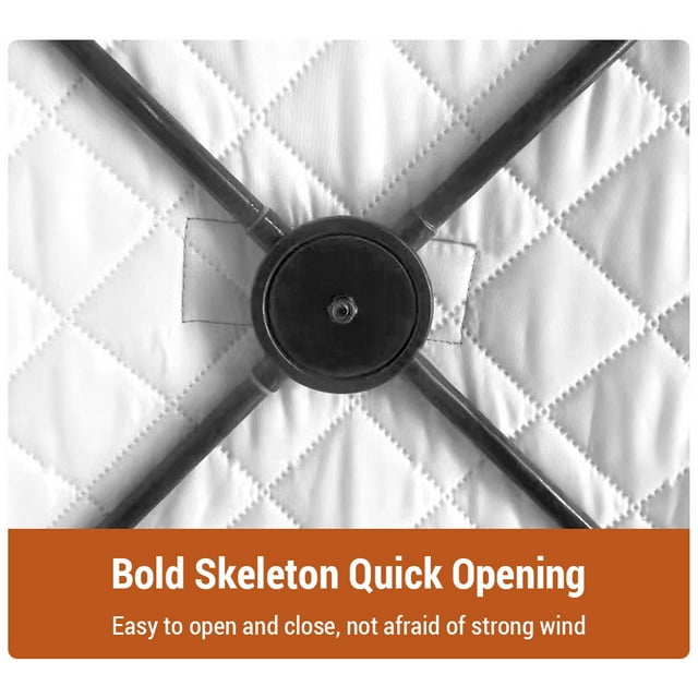 Abanopi Carpetas, protección de hielo estilo sauna tienda impermeable a prueba de viento Conjunto de tiendas de invierno Bosnyyds Buzhi