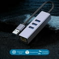 thumbnail image 3 of ziyahi Type-C/USB 3.0 to USB 3.0 Converter Répartiteur de Données Réseau Stable pour Windows pour Ordinateur Portable Mac, 3 of 5