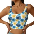 thumbnail image 2 of Lsque Circular Printed Women'S Sports Bra, Compression, Moisture Wicking, High-Impact Sports Bra For Women,Supportive sports bra-Large, 2 of 9