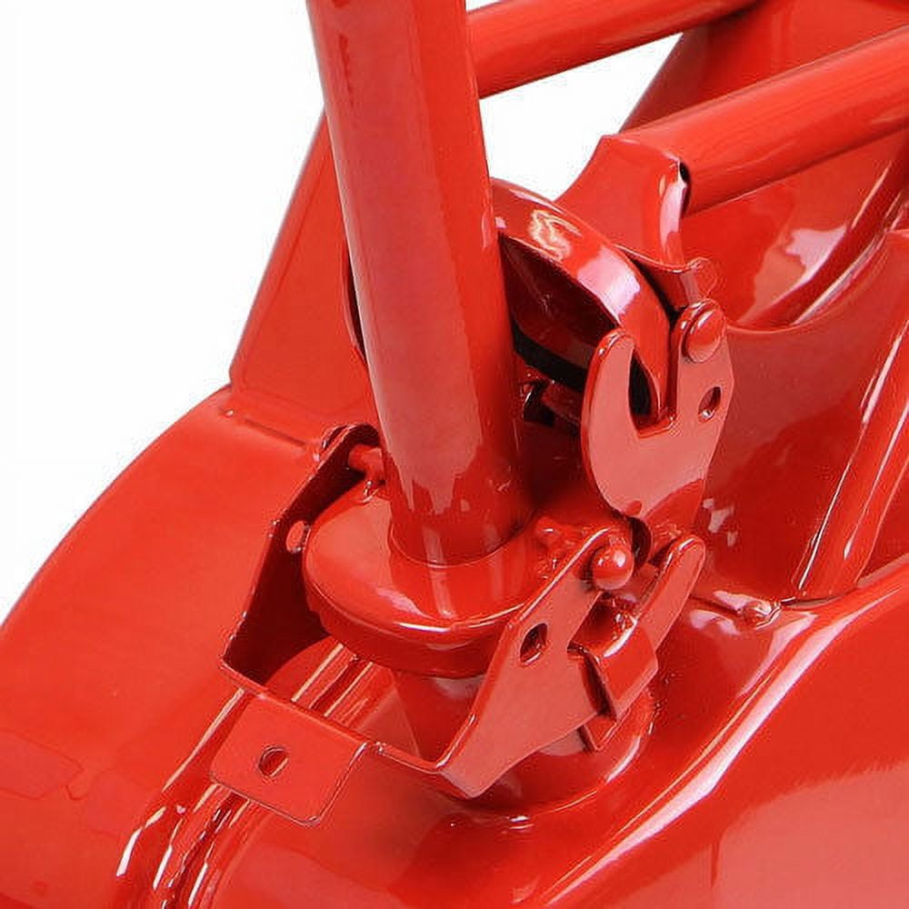 20L 5 Gallon Metal Gas Can Fuel Tank Can Petrol Diesel Storage Can Portable with Spout System, for Automobile Motor Vehicle Off Road Emergency Supply