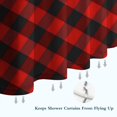 thumbnail image 6 of Red Black Checkerboard Checkered Pattern Shower Curtain 72"x72" ,Bathroom Decorative Shower Curtains Set with 12 Hooks,Modern Waterproof Washable Shower Curtain, 6 of 6