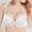 White, variant on Womens Bras Comfortable Underwire Half Coverage Seamless Push Up Bra Wire Support Everyday Bras XL