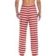 thumbnail image 2 of Top-kevin Multi- Xmas Red Striped Pajama Pants for Men Pajama Bottoms Mens Pjs Sleep Lounge Pants with Pockets, 2 of 14