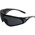 thumbnail image 3 of Set of 3 PAIRS: PADDED MOTORCYCLE RIDING GLASSES - DAY NIGHT DAWN DUSK SMOKED CLEAR YELLOW Shatterproof Polycarbonate, 3 of 5