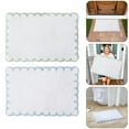 thumbnail image 1 of Scallop Shaped Bathroom Carpet Soft Non Floor Mat for Comfortable Home, 1 of 5