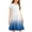 Gradient Blue, variant on Arshiner Girl's Summer Dresses Short Sleeve Casual Holiday Skater Twirl Dress with Pockets