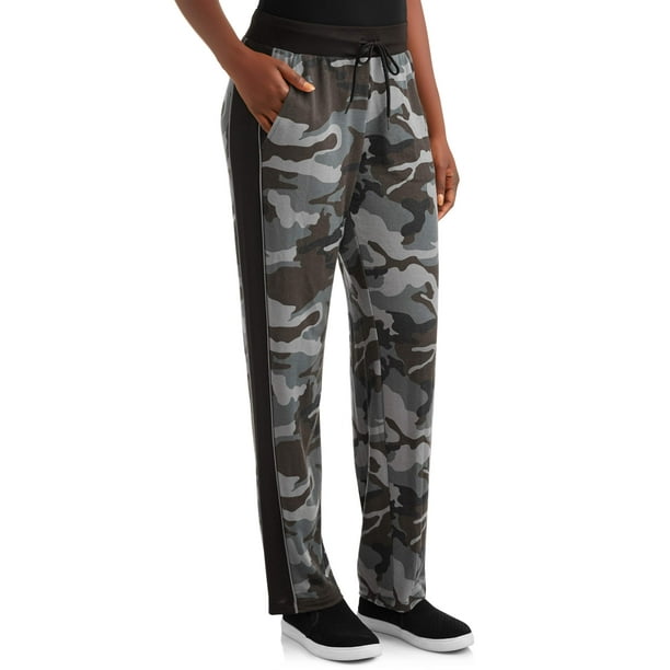 Athletic Works Women's Athleisure French Terry Camo Sweatpants ...