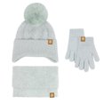 thumbnail image 5 of mgoYE Girls Boys Beanie Hat Glovs Set Fleece Lined Winter Hat with Pom Pom for Cold Weather, 5 of 5