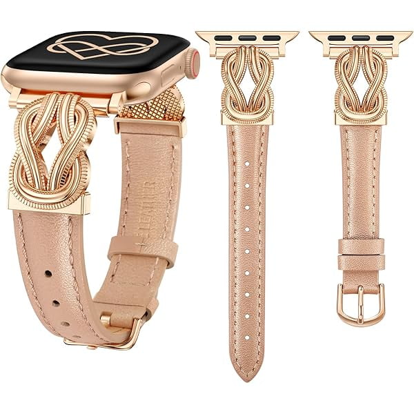 wonima02 Leather Band Compatible with Apple Watch Bands for Women 40/38/41/44/42/45/46/49mm Fancy Dressy Slim Bracelet with Design Interlock Buckle for iWatch Series 11 10 9 8 7 6 5 4 Ultra/SE 3 2 1