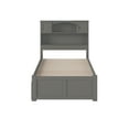 thumbnail image 3 of Newport Twin Extra Long Bed with Footboard and Twin Extra Long Trundle in Grey, 3 of 7