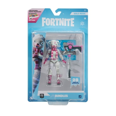 Fortnite Solo Mode Action Figure with Snuggle Swiper Accessory and Code, 4"