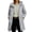 Gray, variant on Women's Rain Jacket Full Zip Hooded Waterproof Windbreaker Outdoor Hiking Mid Length Coat with Pockets
