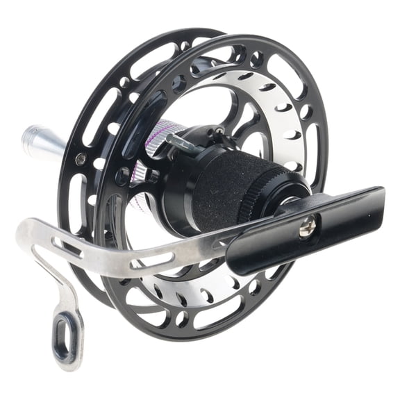 Metal Fishing Hand Wheel with Drain Force Driving Cart Reels Wheel Saltwater Freshwater Sound Hand Reels Line Coils