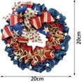 thumbnail image 2 of Fmbmuo Patriotic Wreath 4th of July Decorations Outdoor 16" Flag Wreath 2026 Patriotic Wreaths for Front Door, 2 of 5