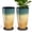 Sunrise Cyan Orange, variant on FIASON 4 Pack Large Plastic 24/21/12/10" H Sunset Red Tall Planters,Tall Plant Pots for Outdoor Indoor with Shelf Inset, Glossy Smooth Finish Large Flower Pot with Drainage Holes and Breathable mesh