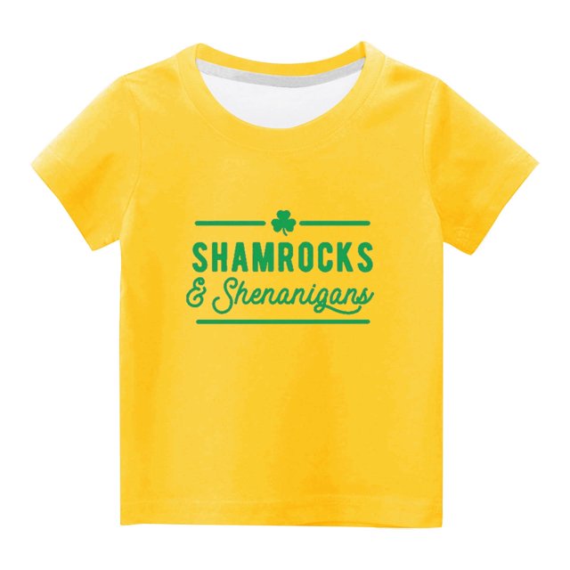 Hauts à Manches Courtes pour Femmes, Hauts Mignons pour Femmes, Enfants Garçons Filles Mignons Col Rond Imprimé Haut à Manches Courtes, Hauts à Manches Courtes pour Femmes, Cadeaux pour Filles Tout-Petits