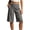 # Gray, variant on Taqqpue Bermuda Cargo Shorts for Women Knee Length 6 Pockets Elastic Waist Plus Size Summer Casual Long Shorts S-9XL