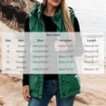 thumbnail image 3 of Womens Puffer Vests Hooded Sleeveless Quilted Zip Up Jacket with Snap Button Front and Pockets Cotton Solid Color Warm Outerwear for Outdoor Activities, 3 of 5