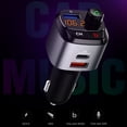 thumbnail image 1 of Bluetooth 5.0 FM Wireless Transmitter for Car Hands-Free Calls Radio Adapter Music Player/Car Kit with Bass Booste, 1 of 8
