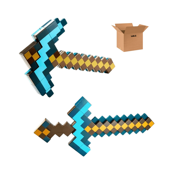 Espadas Y Pico Lab.G Minecraft Colores