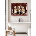 thumbnail image 6 of Red Chef Wall Art for Living Room, Canvas Picture Wall Decor for Bathroom Bedroom, Kitchen Gourmet Black Plaid Vintage Painting Artwork for Office Kitchen Hallway Dining Room Home Decorations 24"x32", 6 of 8