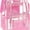 Cute Pink 17", variant on Clear Backpack for School - 17 inch Large Heavy Duty Bookbag, Reinforced See Through PVC Transparent Backpack