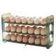 thumbnail image 4 of Huevera abatible para puerta lateral de refrigerador, organizador de huevos transparente, bandeja para huevos Verde, 4 of 9