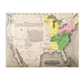 thumbnail image 2 of Trademark Fine Art Unknown Map of the United States in 1803 Canvas Wall Art - 22x32, 2 of 3