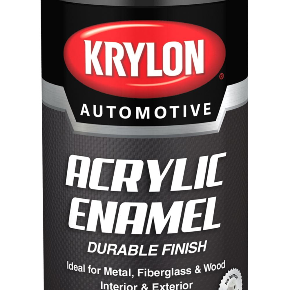 Krylon Automotive Acrylic Enamel, Gloss, Black, 12 oz.