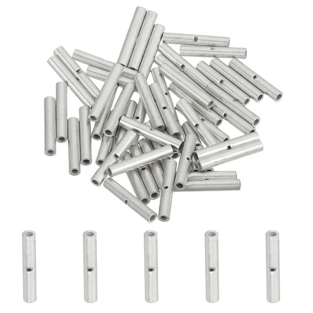 50 Pcs Conectores de Empalme Sin Aislamiento 26-22AWG para Terminales de Cables Eléctricos BN0.5