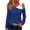 *A-Blue, variant on ClodeEU Women's Cut Out Cold Shoulder Tops,One Shoulder Sexy Long Sleeve T Shirts,Casual Trendy Outfits A-Gray,Womens Plus S